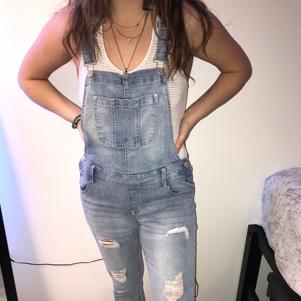 Cute & fun denim overalls